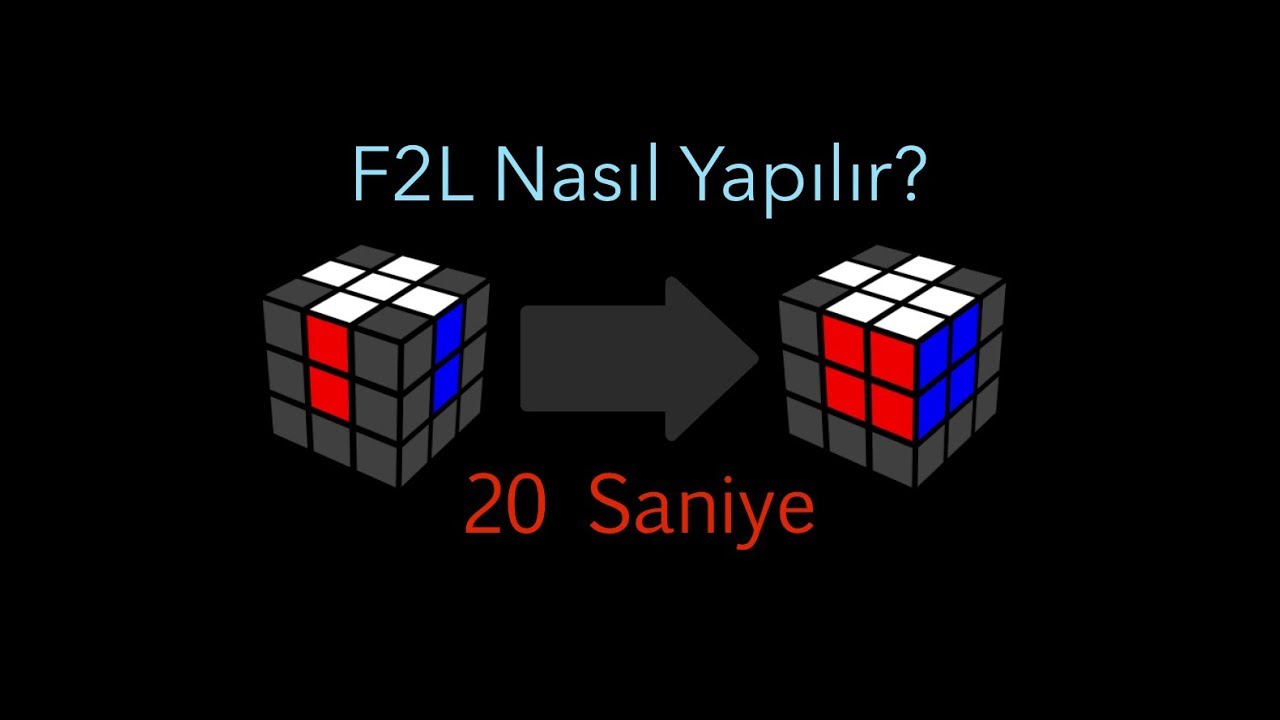 F2L ile 20 Saniyede Rubik Küp Nasıl Çözülür İleri Seviye CFOP Methodu Zeka Küpü Nasıl Çözülür |1|