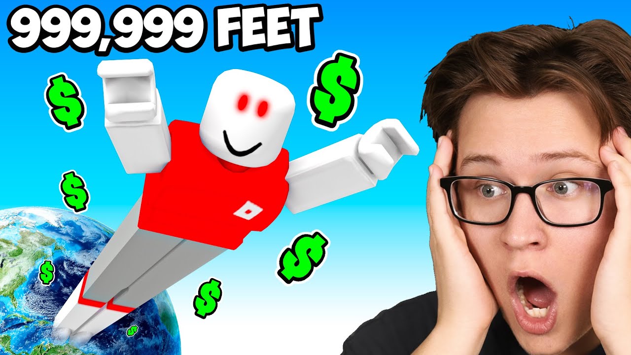 I Grew 9,763,289 Feet In Roblox!!