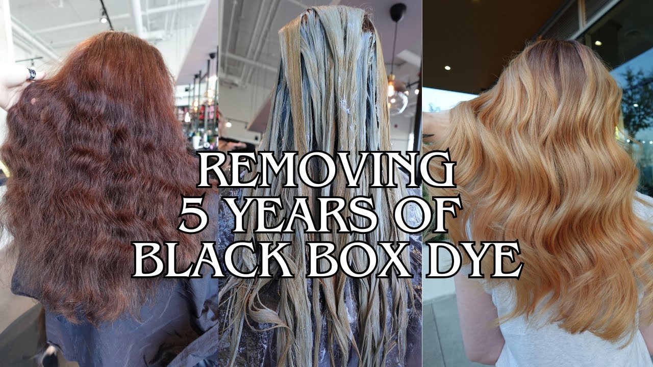 Black Box Dye to Blonde in one Appointment - Bleaching Garnier Box Dye Without Damage - Color Oops