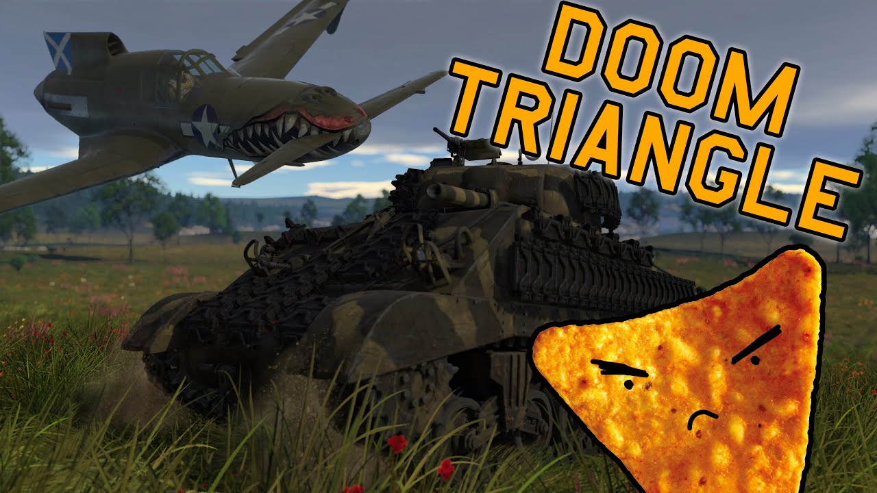 ТРЕУГОЛЬНИК СМЕРТИ — M4A2 и XP-55 в War Thunder — OddBawZ