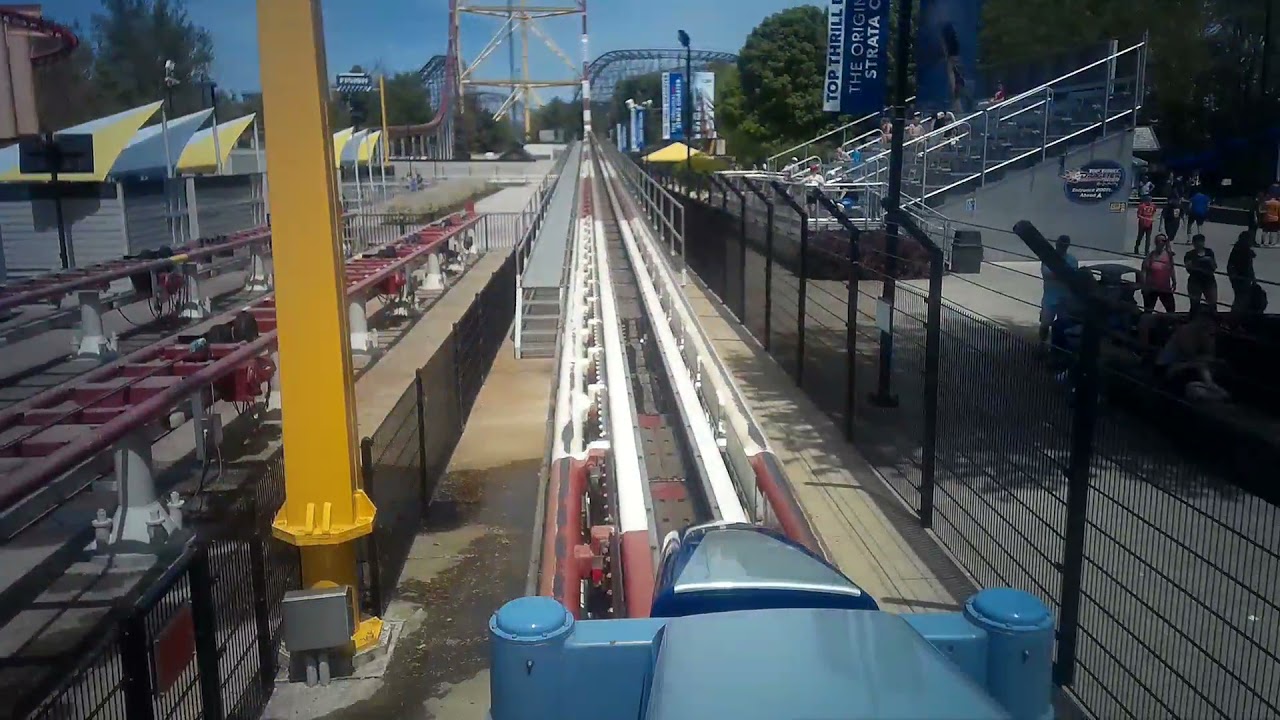 Top Thrill Dragster Front Seat POV Cedar Point 2021