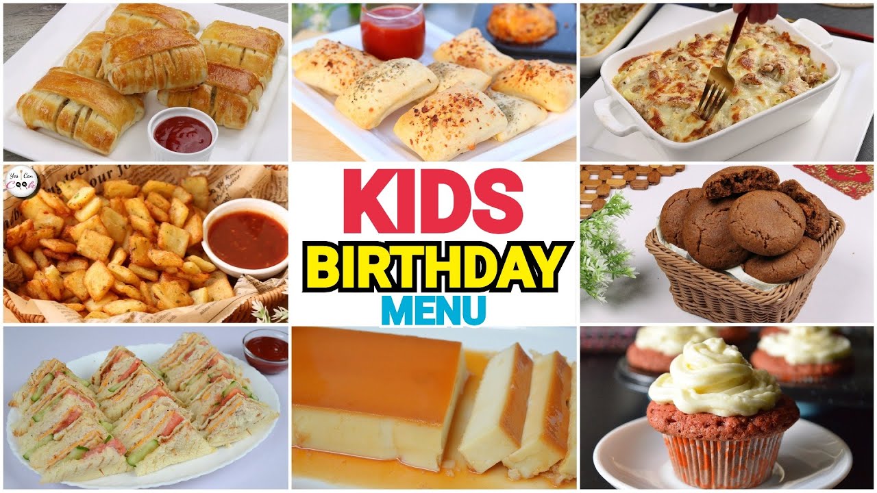 8 Kids Special Recipes ❗️ Birthday Party Recipes by (YES I CAN COOK)
