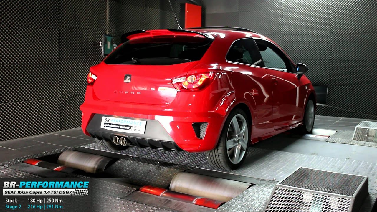 Reprogrammation moteur Seat Ibiza 6J Cupra Stage 2 1.4 TSI 180hp @216hp par BR-Performance
