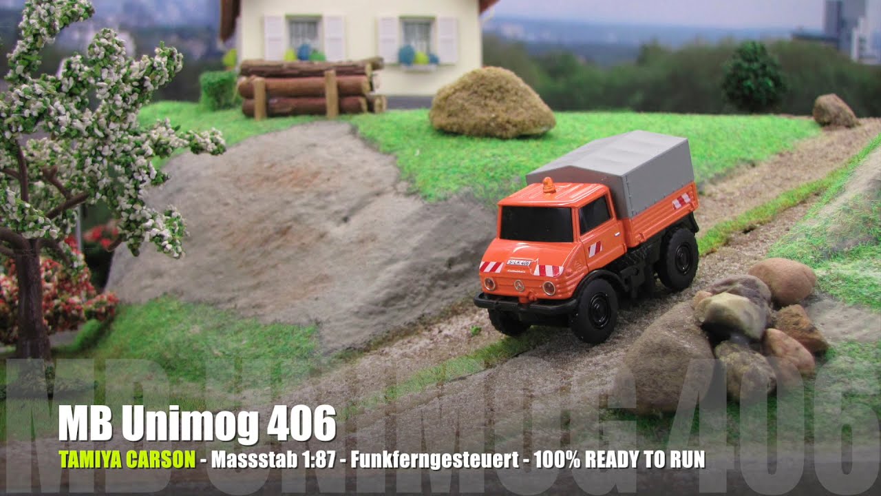 1:87 RC - MB UNIMOG 406 von TAMIYA CARSON - Funkferngesteuert - 100% RTR