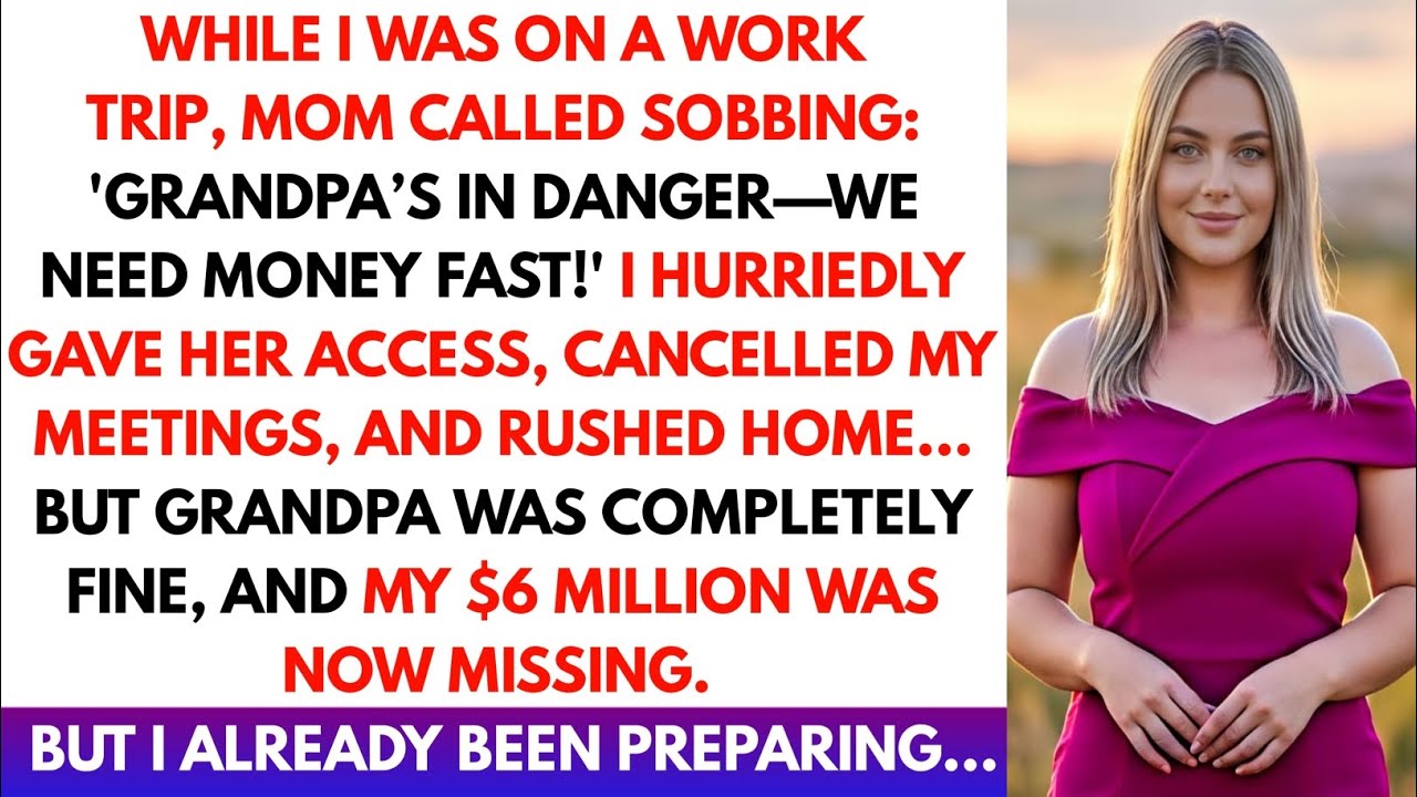 During My Work Trip, My Mom Lied About Grandpa’s Emergency to Take $6M — But the Twist…