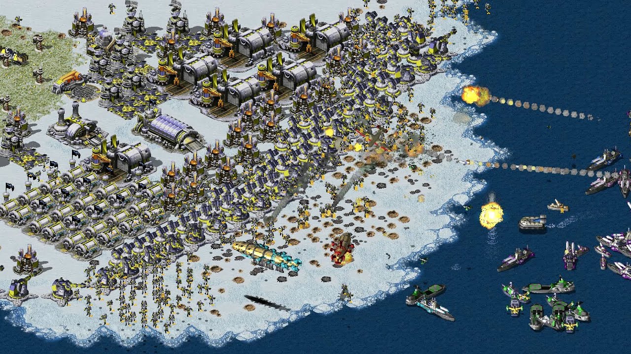 Yuri's Revenge Red Alert 2: Замерзшая земля. Новая карта, отредактированная Zoom 3000.