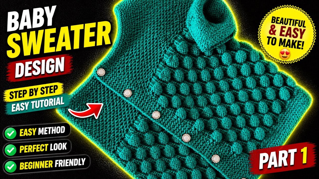 Handmade Sweater Design For Baby Boy|sweater design for baby boy|knitting Design Simple sweater 