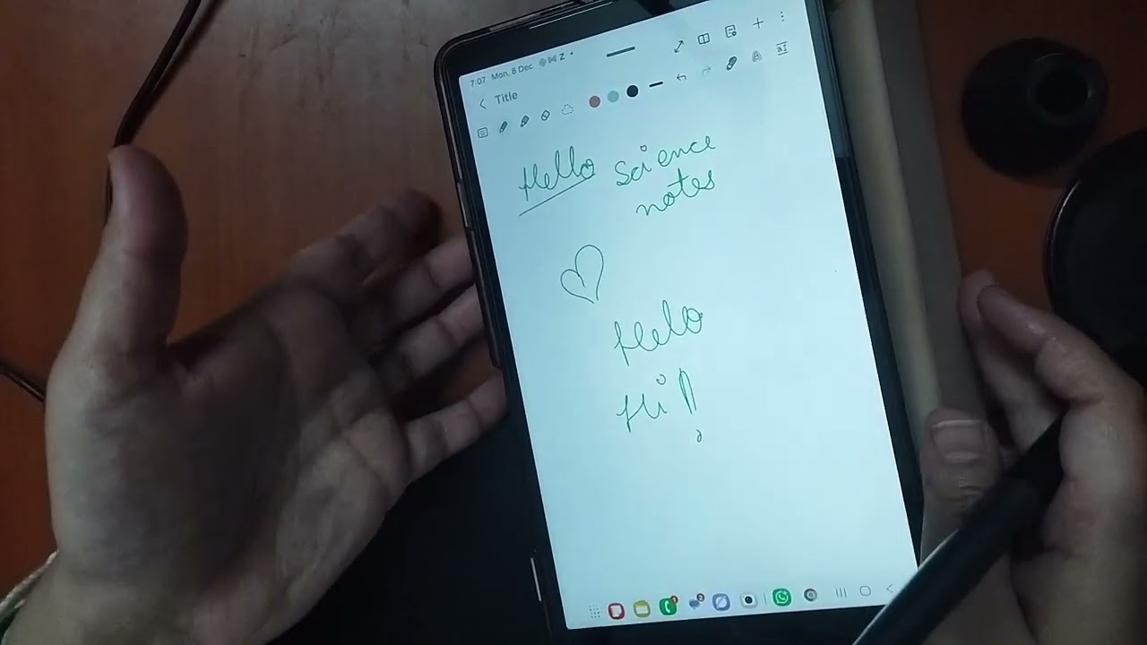 How to use the pen tab on mobile and tablet