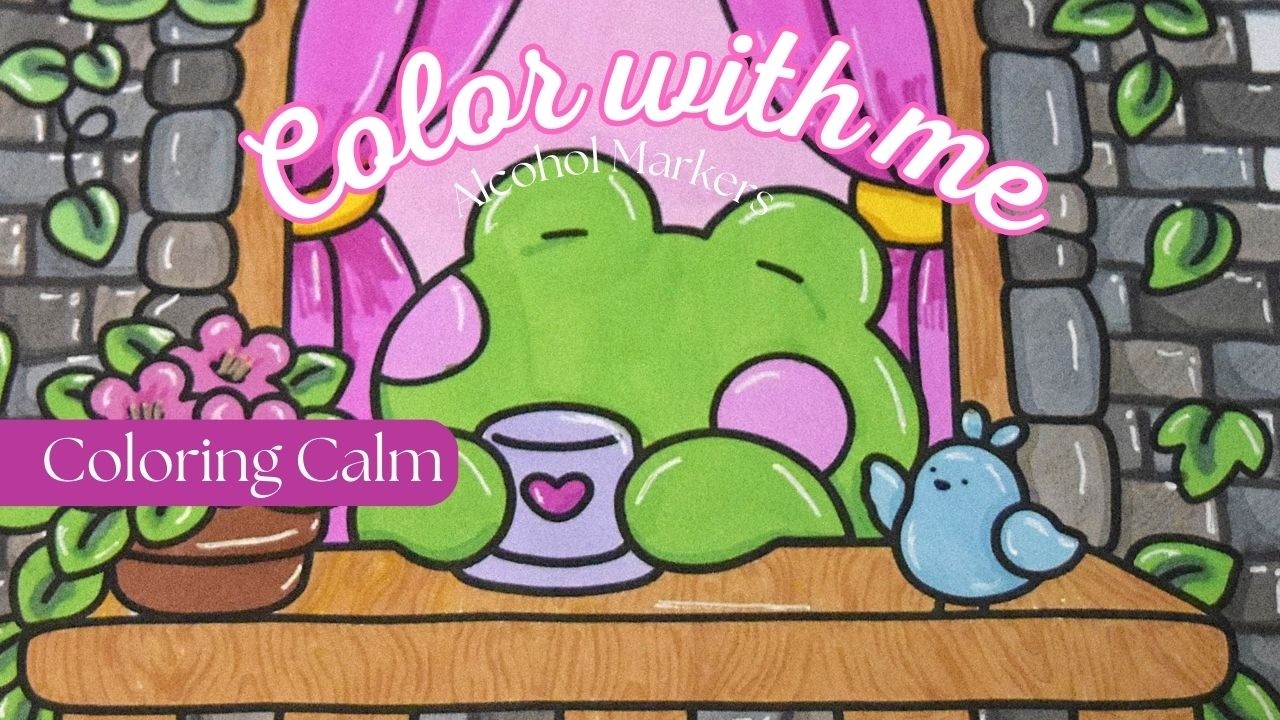Colorea conmigo una página de Comfy Days | Coloring Calm