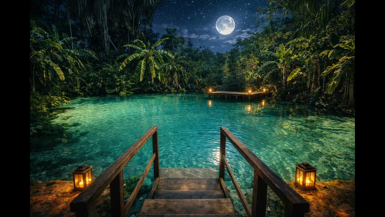 Relaxe com uma atmosfera tranquila inspirada em uma fonte natural no coração da natureza #fundosuave