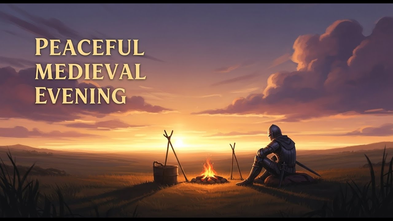 Peaceful Medieval Evening 🌅 Relaxing Medieval Ambience (3 Hours)