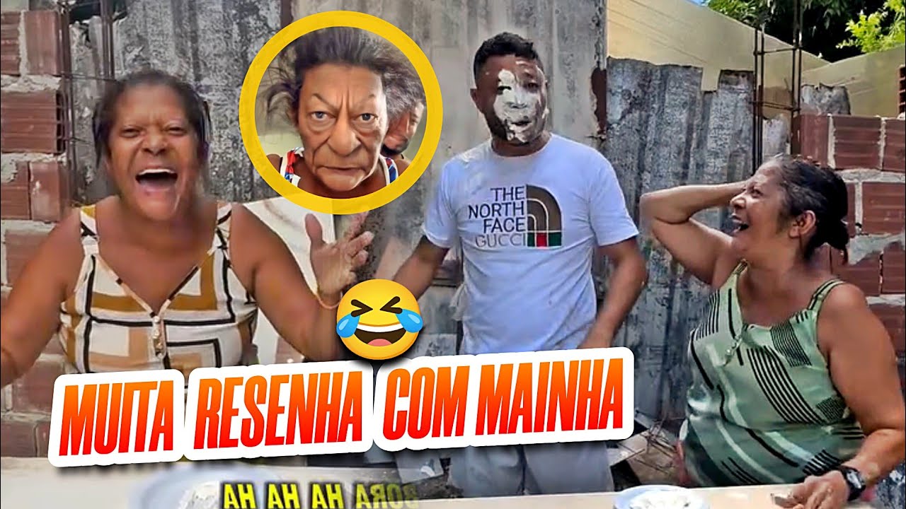 TENTE NÃO RIR 😂😂😂 MAINHA PEGOU AR  TOME TORTA NA CARA KKKK 