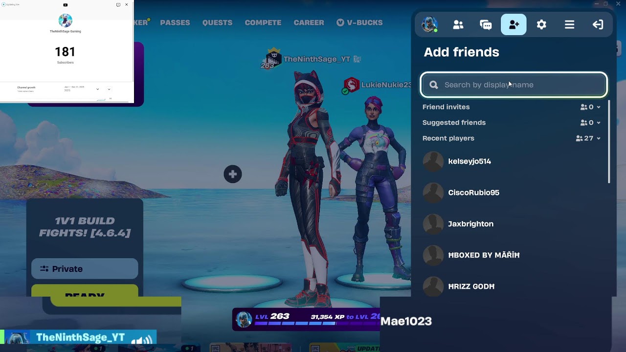 Playing Fortnite with a new keyboard