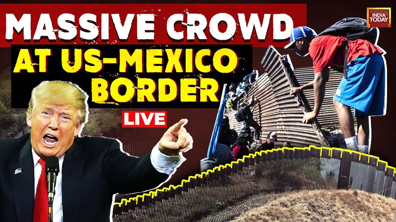 US-Mexico Border LIVE: Migrant Line Up At US-Mexico Border|Trump's Mass Deportation Plan Builds Fear