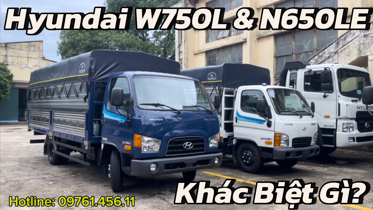 So Sánh Xe Tải Hyundai W750L & N650LE Có Gì Khác Biệt? Báo Giá Hyundai 3,5 Tấn #w750l #n650le 