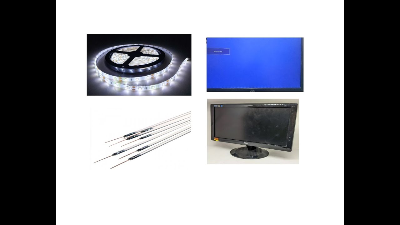 Convertendo uma tela lcd para led usando fita led comum Parte 1