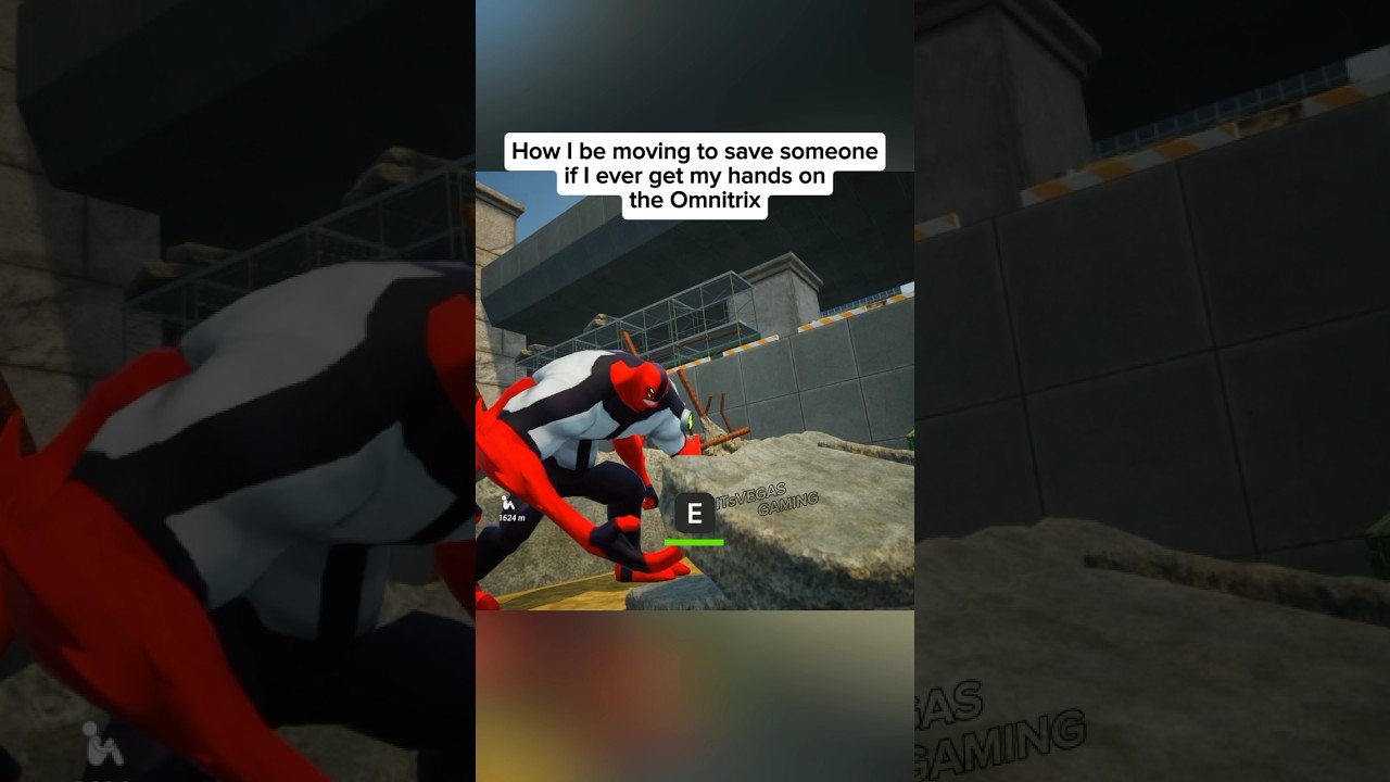 How I be moving to save someone if I ever get my hands on the Omnitrix #ben10 #ben10game