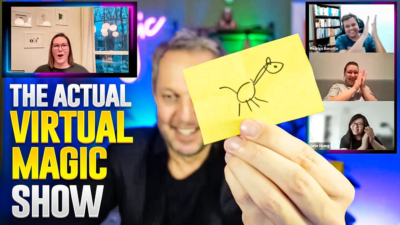 VIRTUAL MAGICIAN - AMAZING Virtual Magic Show -  Best Zoom Magician for UK, USA, EUROPE AND ASIA