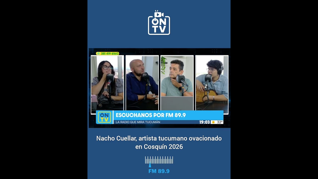 Nacho Cuellar, artista tucumano ovacionado en Cosqu&iacute;n 2026