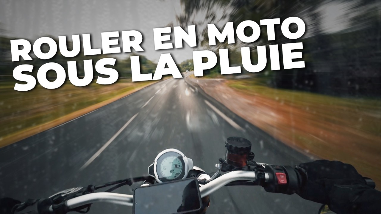 Rouler sous la PLUIE &agrave; moto : Mes CONSEILS pour ne plus avoir peur