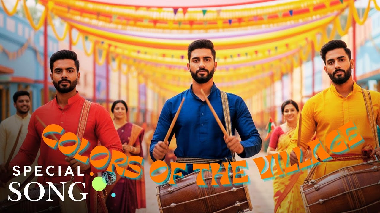 Colors of the Village | Indian Festival Drum Music | Joyful Rhythm & Cultural Energy