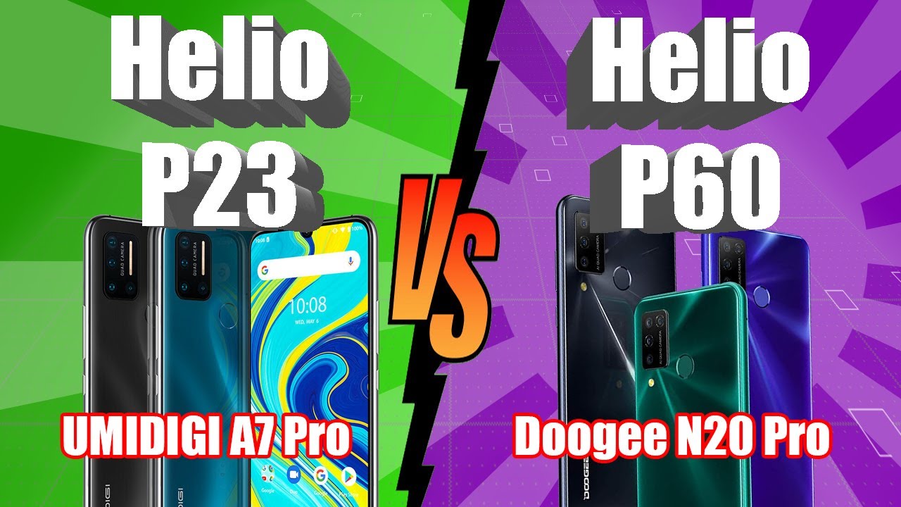 Helio P23 vs Helio P60 - Umidigi A7 Pro vs Doogee N20 Pro 🐢🆚🚀 (RENDIMIENTO en juegos y aplicaciones)