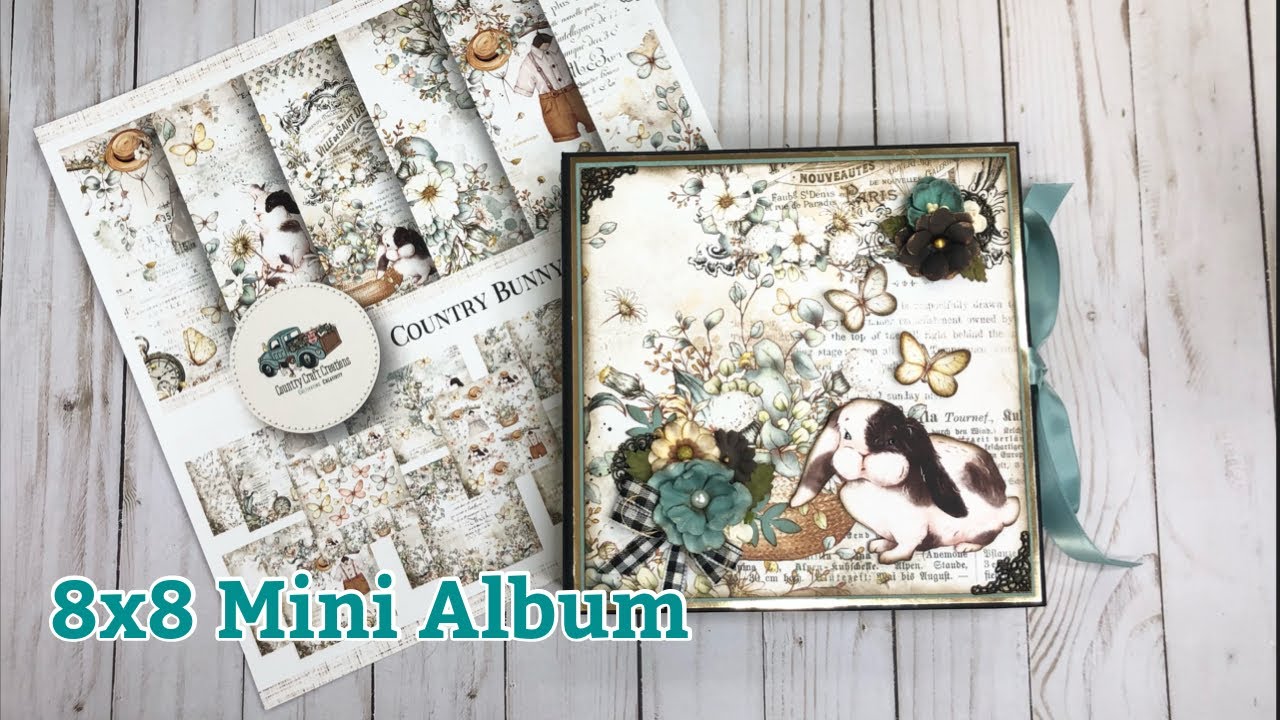 8x8 Mini Album using CCC Country Bunny Collection