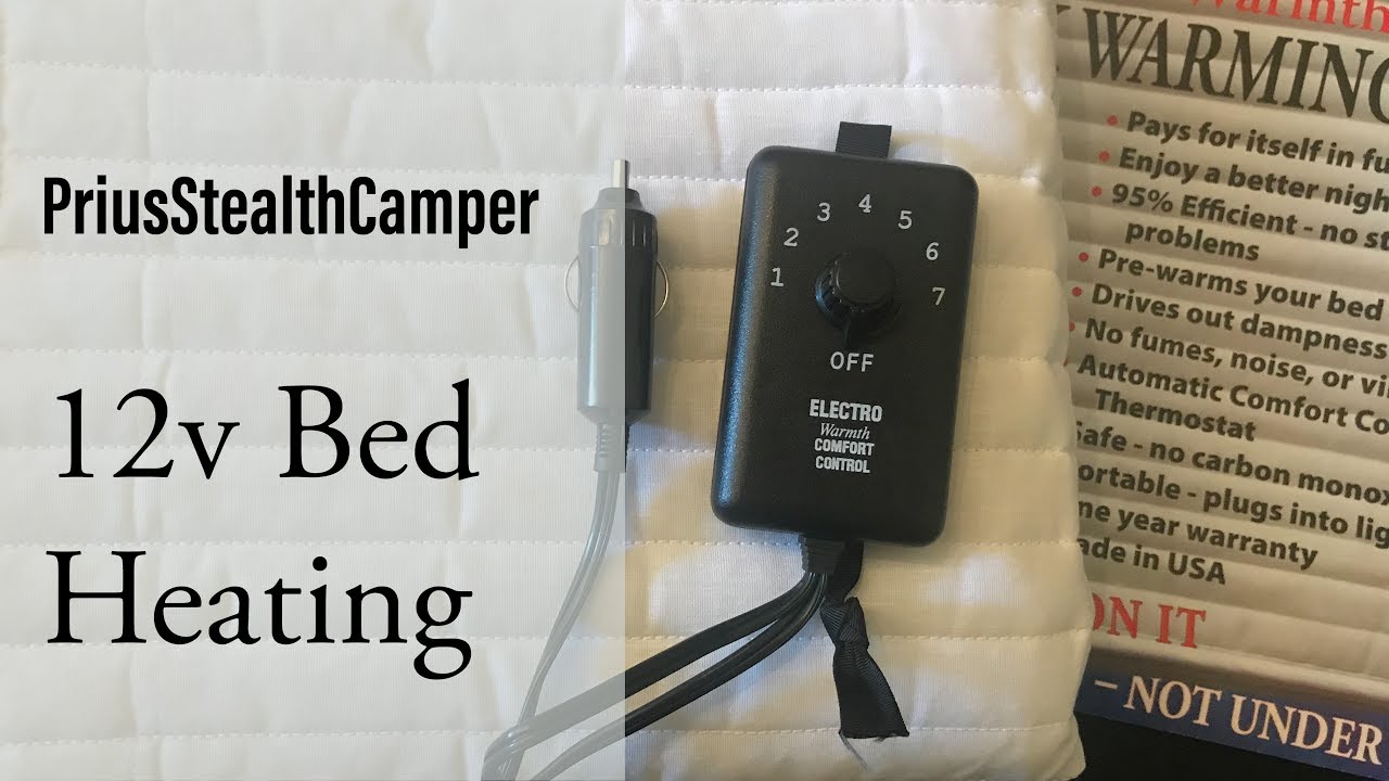 12v Electric Bed Heating Electrowarmth T36 (Prius Camper) Blanket Thermostat Pad Vanlife Car 12 volt