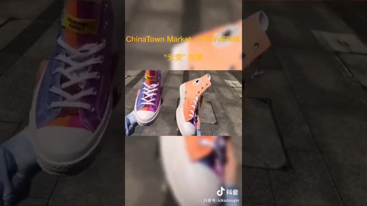 Converse x Chinatown Market Chuck 70 Hi Shoes Chiếc gi&agrave;y chuyển m&agrave;u khi ra nắng - HANY SHOP