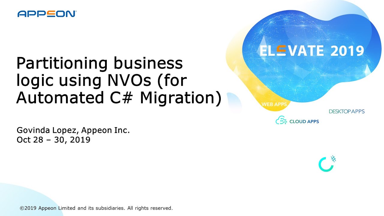 Partitioning Business Logic Using NVOs for Automated C# Migration