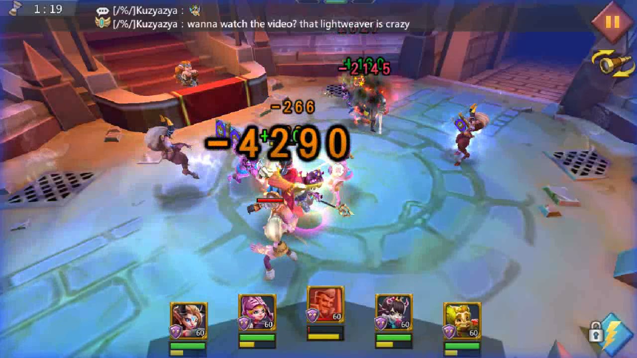 11k hero Lightweaver attack in colosseum