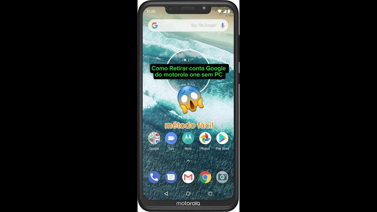 Remover conta Google (FRP) do Motorola One SEM PC e SEM ROOT😱