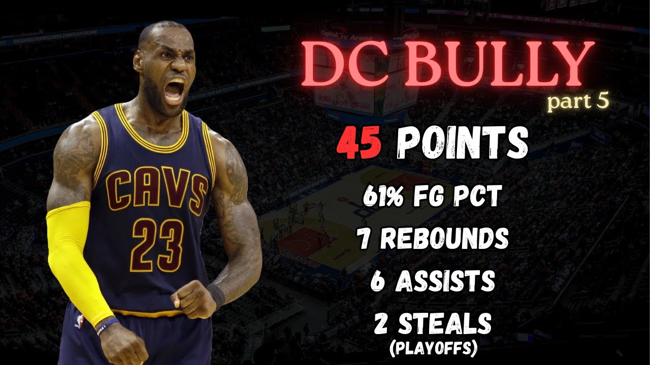 The DC Bully Lebron James vs Wizards: 45pt 7reb 6a 2stl