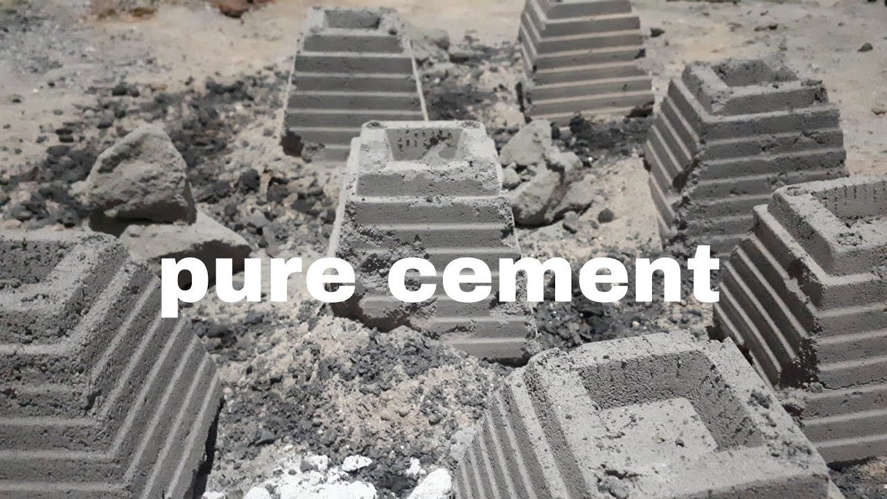 ASMR: so soft and dusty pure cement crush on floor with dust play/so satisfying and relaxing video
