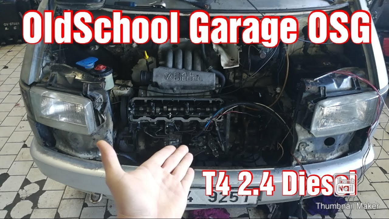 VW Transporter T4 2.4 D - oprava uvařené a zanedbané T4