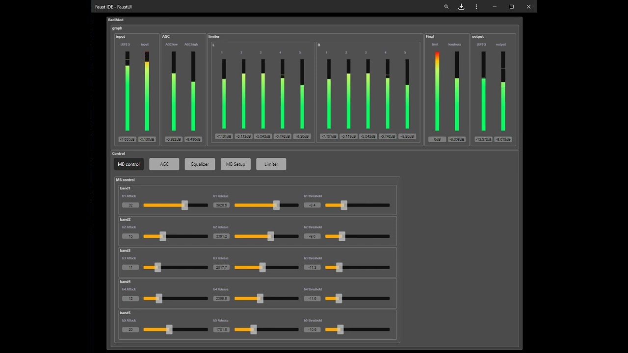 RadiMod 5 band broadcast audio processor - 2