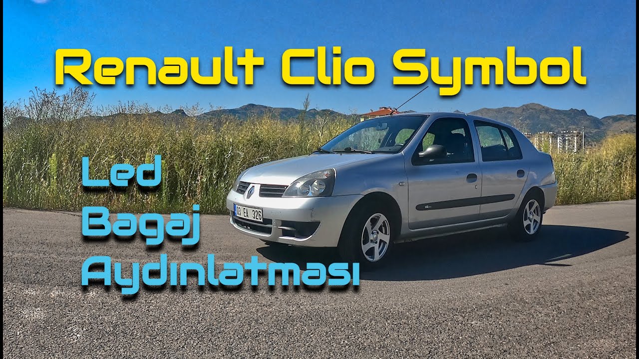 Clio Led Bagaj Aydınlatması Montajı / Renault Clio Symbol Led Luggage Lighting