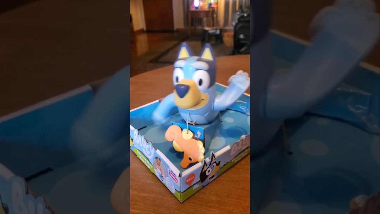 WOW! SATISFYING! SWIMMING BLUEY! TRY ME! #amazing #asmr #cute #toys #shorts #viral #trending #bluey