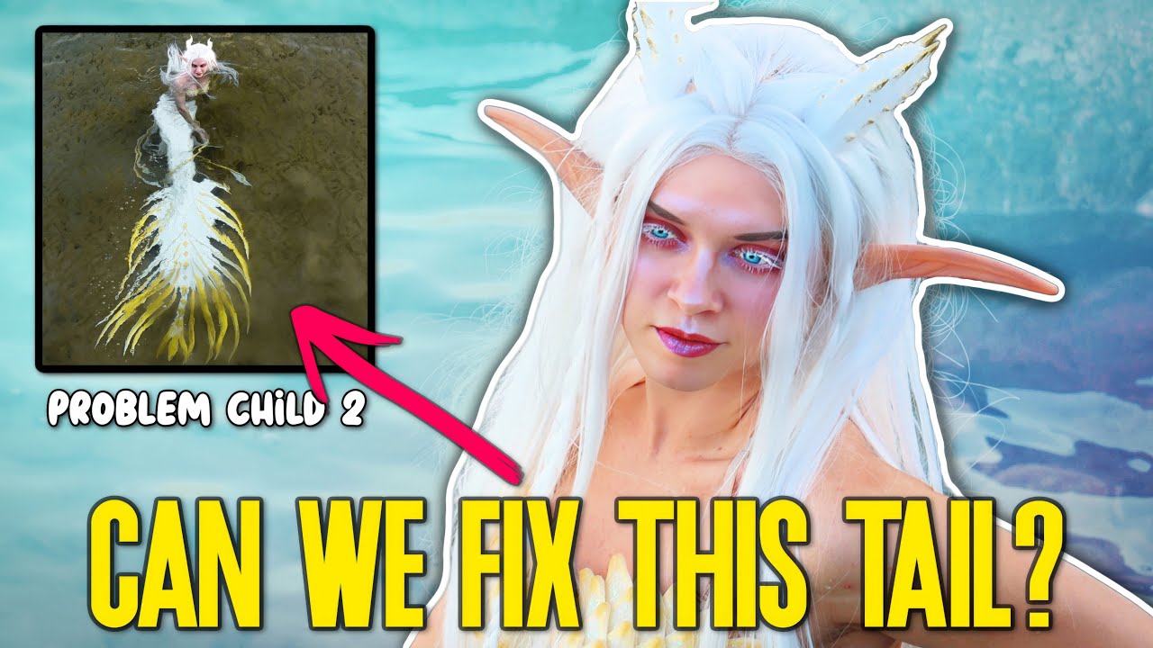 This mermaid tail keeps trying to drown me. 😵‍💫 (Let's see if we can change that...)