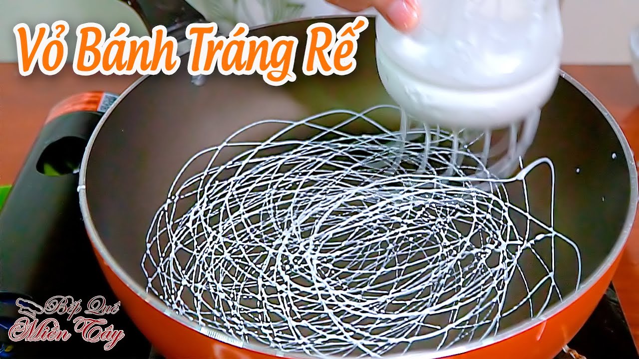 Cách làm Bánh Tráng Rế cuốn chả giò, Vỏ Bánh Rế làm chả giò rế giòn ngon | Bếp Quê Miền Tây
