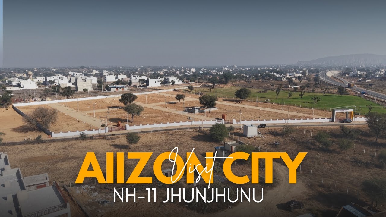 Aiizon City Jhunjhunu | Fully Gated Colony on NH-11 | Street Lights On | Last Few Plots Left
