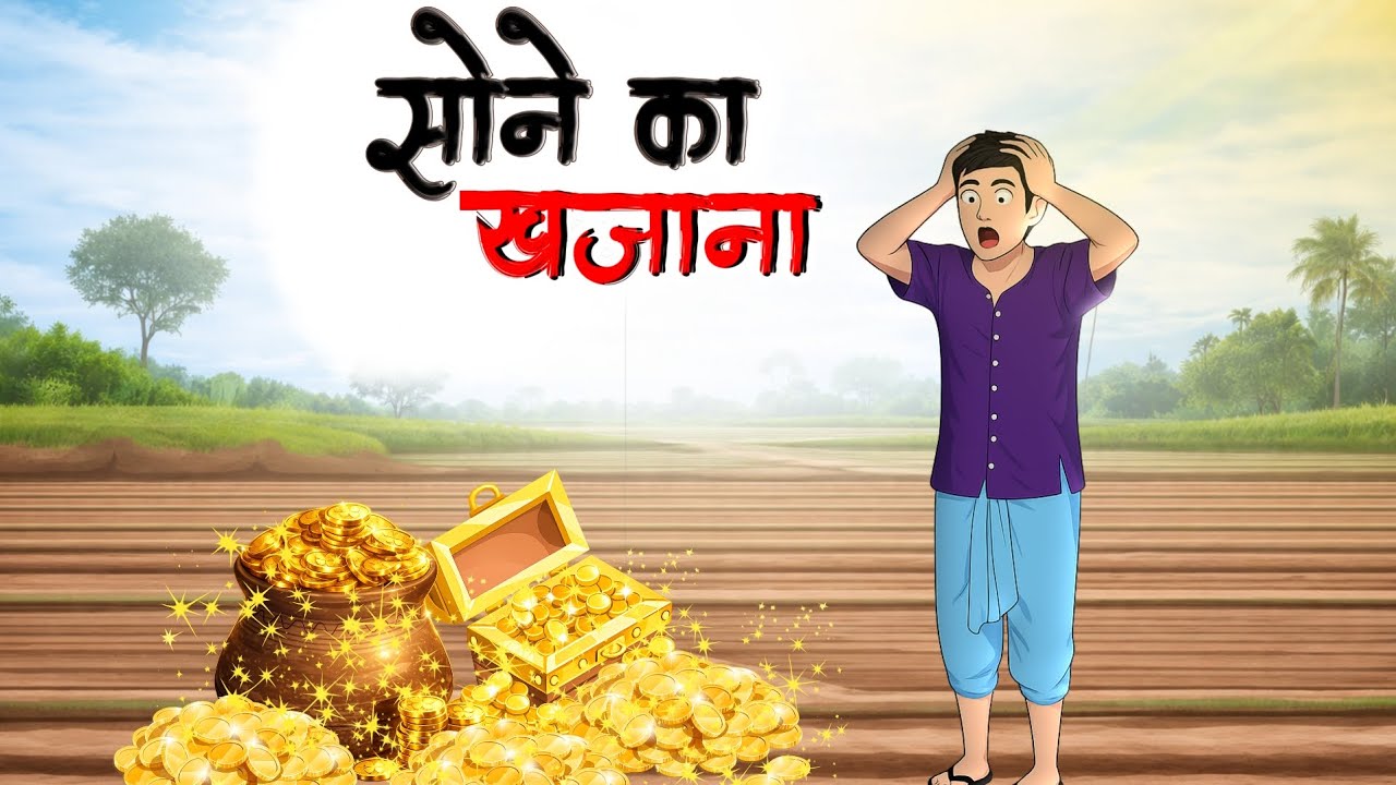 सोने का खजाना| Sone Ka Khajana| Moral Stories| Hindi Kahaniya| Cartoon Stories 