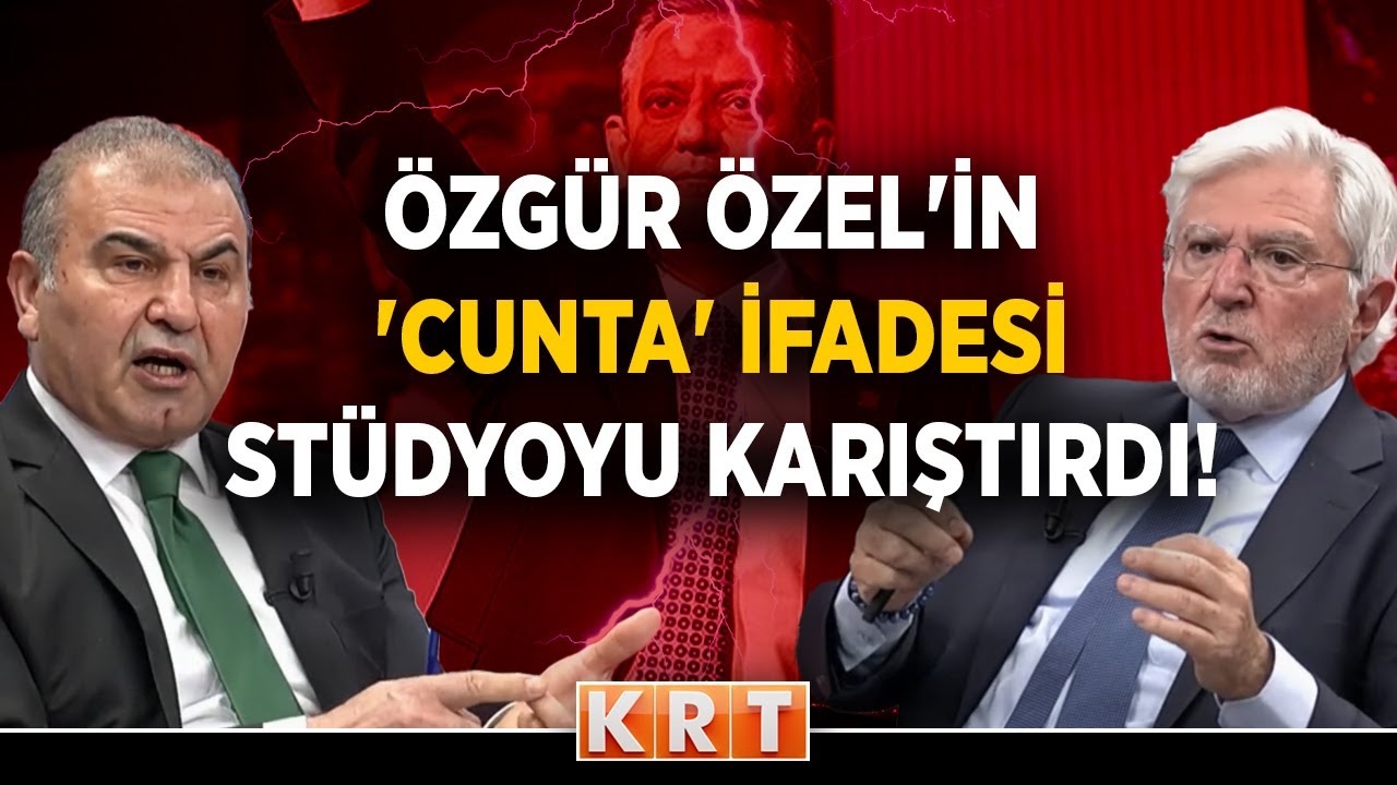 Canlı yayında gergin anlar! Ali Turan ile Emin Şirin arasında &Ouml;zel'in 'Cunta' s&ouml;ylemi tartışması