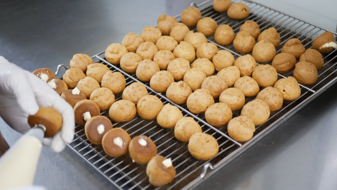 Делаем Слоеную Кремовую Башню(profiterole) для свадебного торта, как летний вариант крокембуш