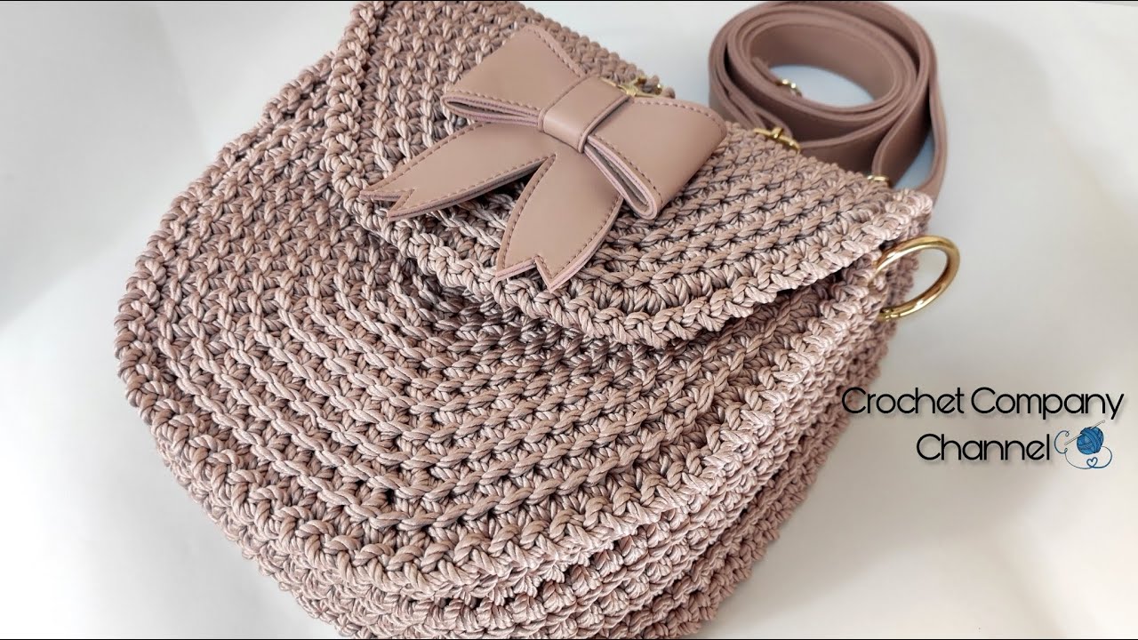 كروشيه شنطه بخيط المكرميه - Crochet bag