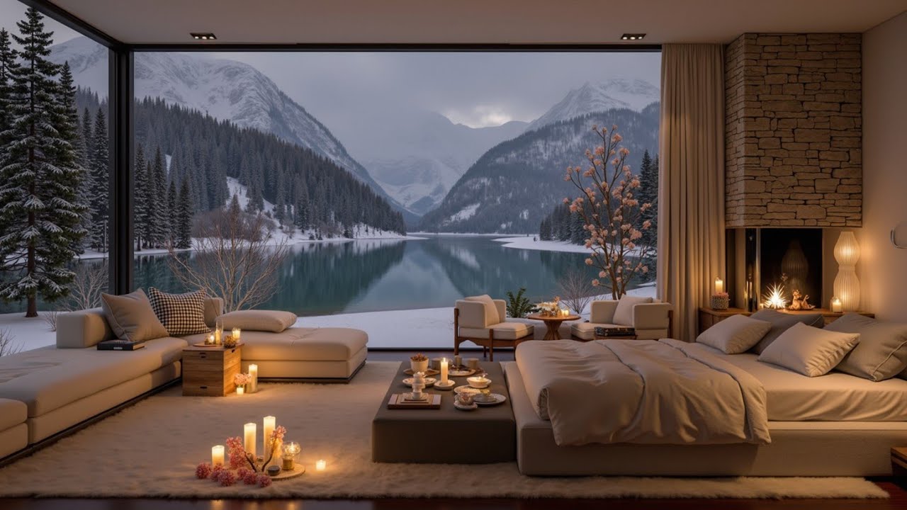 Winter Luxury Guitar Lounge - Расслабляющие акустические мелодии для уютного изучения и сна