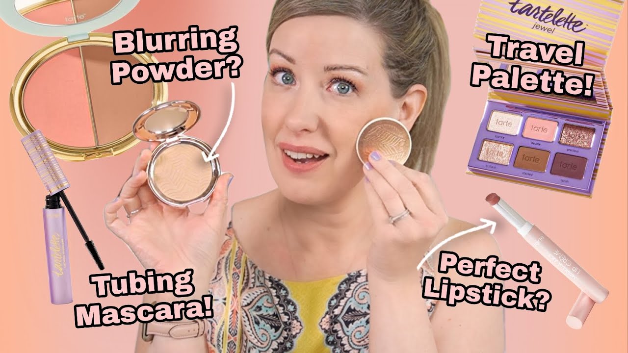 NEW SUMMER MAKEUP FROM TARTE | Powder Foundation, Tubing Mascara , Travel Palette...& More!