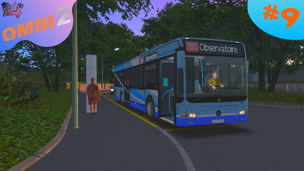 OMSI 2 | Réseau Mistral Virtuel , Ligne : 191 Tourrache à Observatoire | Mercedes