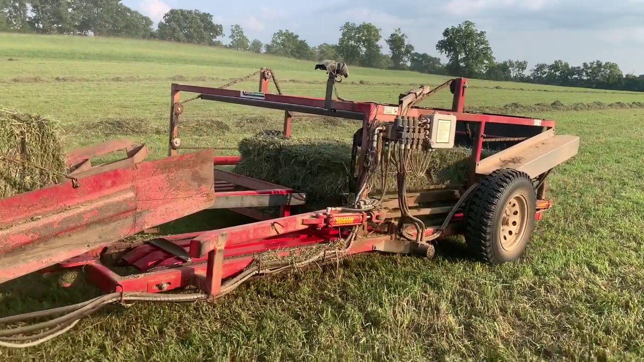Bailing Alfalfa with a Stephen Accumulator