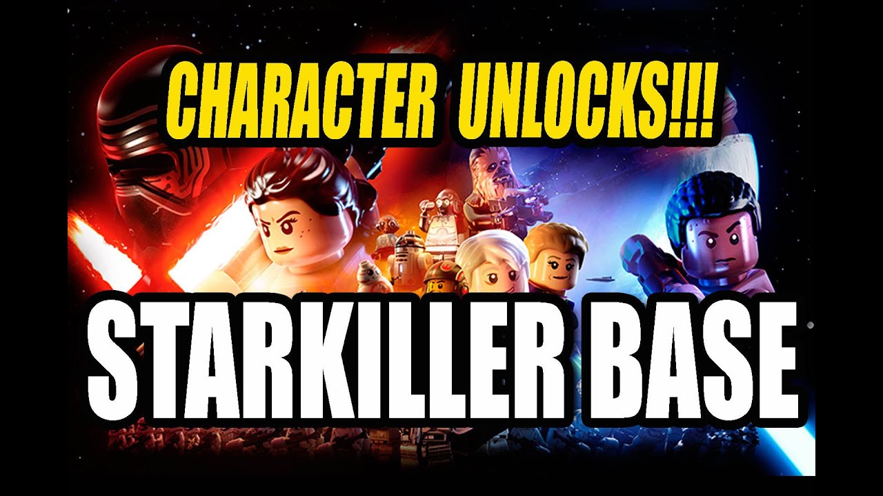 LEGO Star Wars The Force Awakens | ALL Starkiller Base Carbonite Character Unlocks